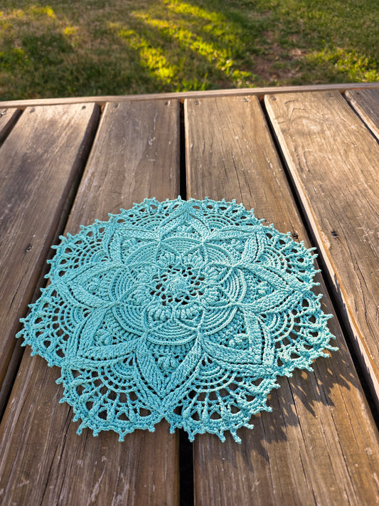 Tranquility Handcrafted Crochet Lace Mandala