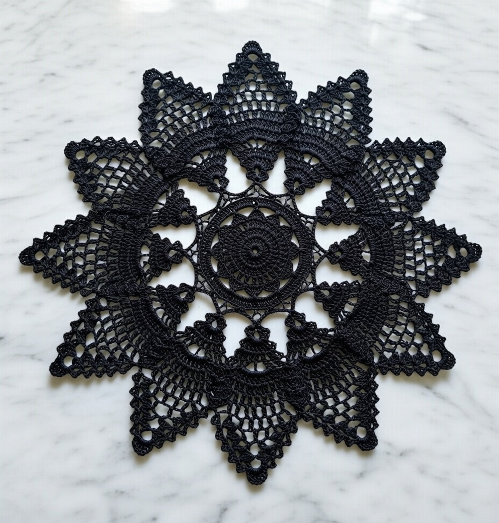 Solar Plexus Portal Mandala – Golden Sunburst Sacred Circle Crochet Pattern